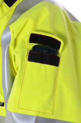 PRO ARC PRARCC CSA FR/ARC Rated Breathable High Visibility Rainwear Coat Yellow/Navy