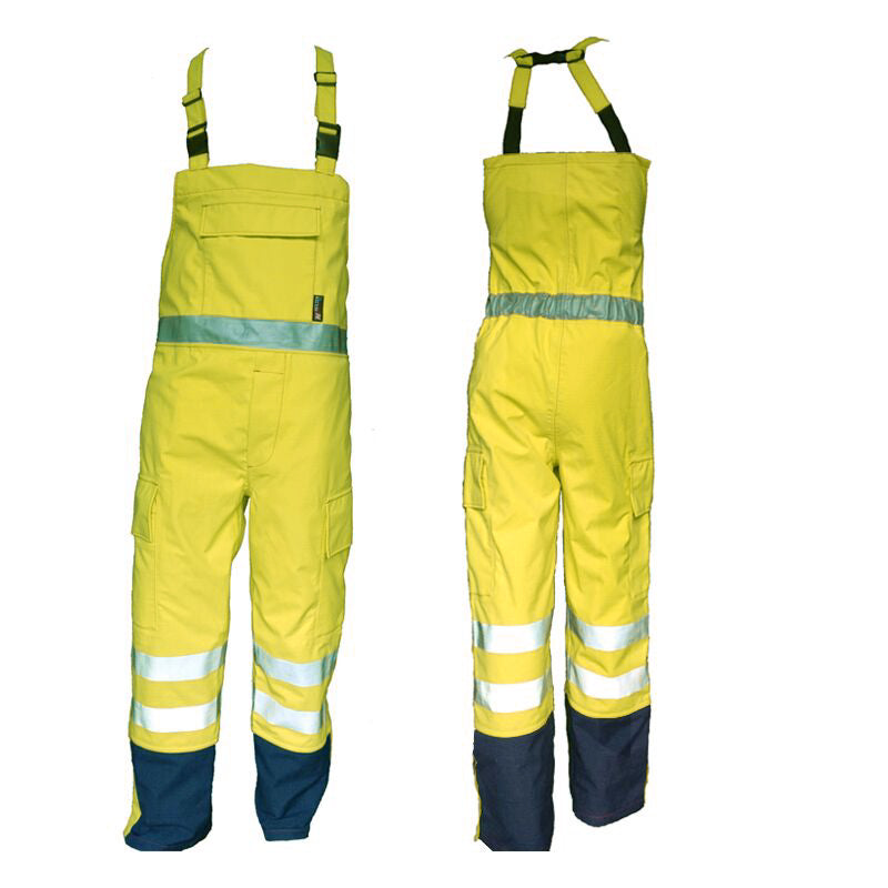 PRO ARC PRARCBT FR/ARC Rated Breathable High Visibility Rainwear Bib Trouser Yellow/Navy