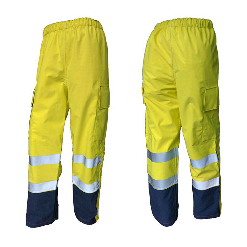 PRO ARC PRARCT FR/ARC Rated Breathable High Visibility Rainwear Over Trouser Yellow/Navy