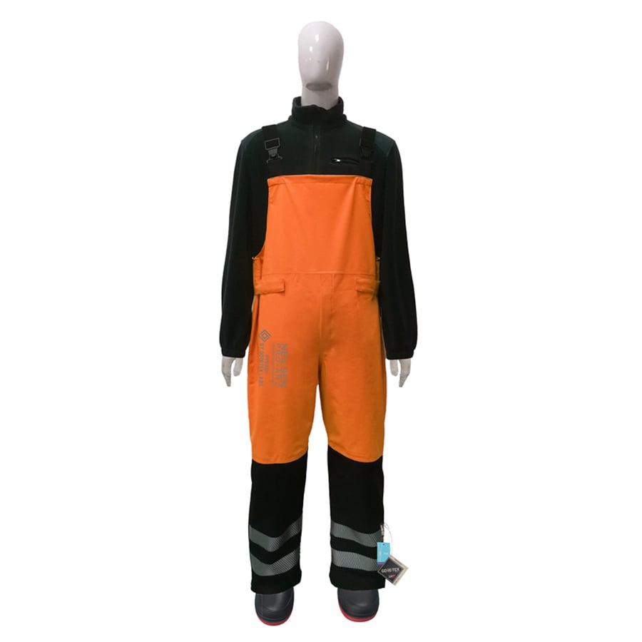 GORE-TEX PYRAD® 4SEASON CAT 3 FR/ARC Rated Breathable High Visibility Rainwear Bib Trouser Orange/Black