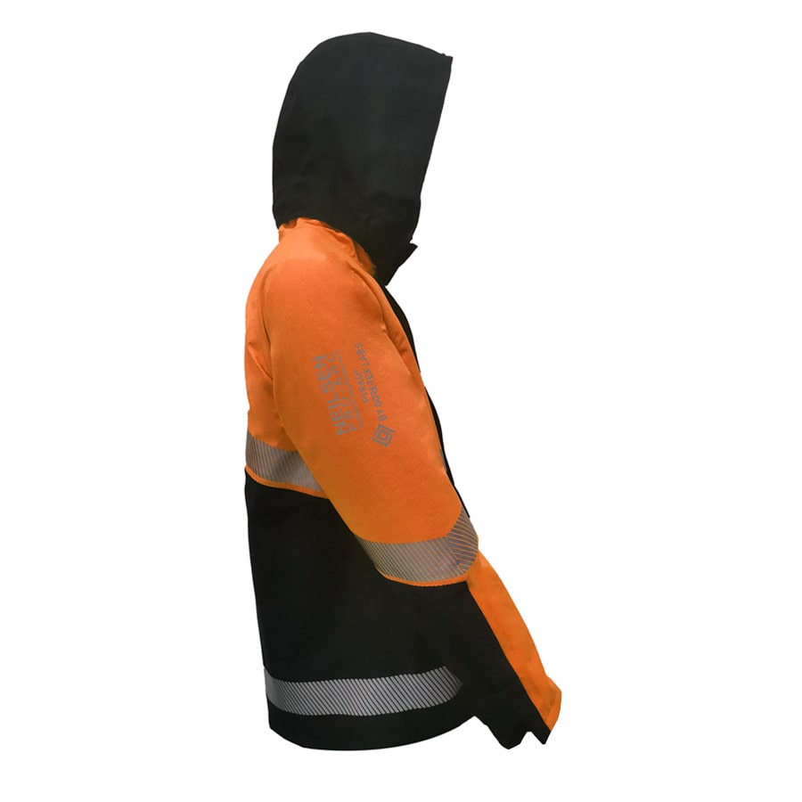 GORE-TEX PYRAD® 4SEASON CAT 3 FR/ARC Rated Breathable High Visibility Rainwear Coat Orange/Black
