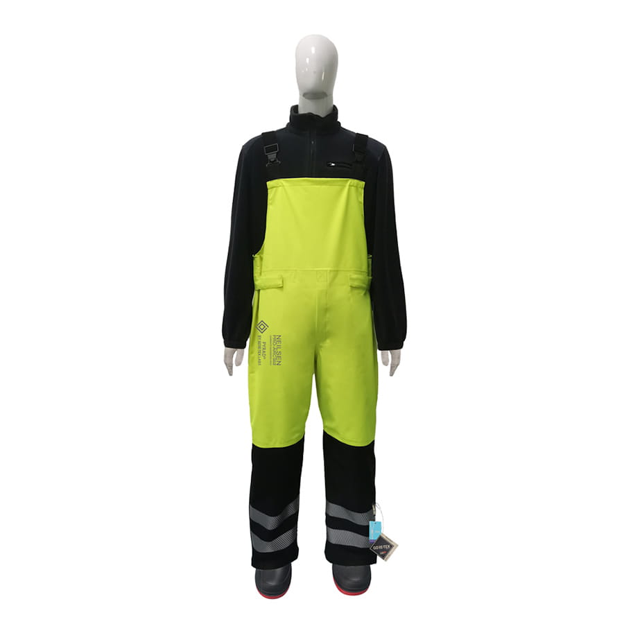GORE-TEX PYRAD® 4SEASON CAT 3 FR/ARC Rated Breathable High Visibility Rainwear Bib Trouser Yellow/Black