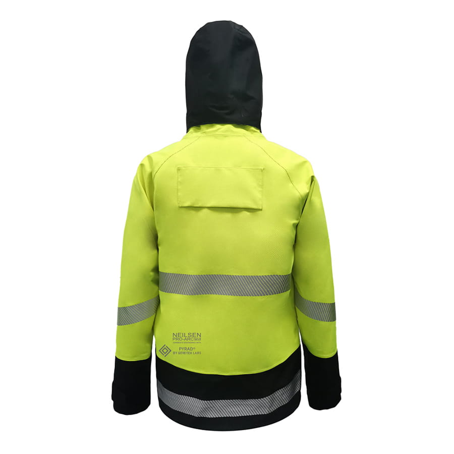 GORE-TEX PYRAD® 4SEASON CAT 3 FR/ARC Rated Breathable High Visibility Rainwear Coat Yellow/Black