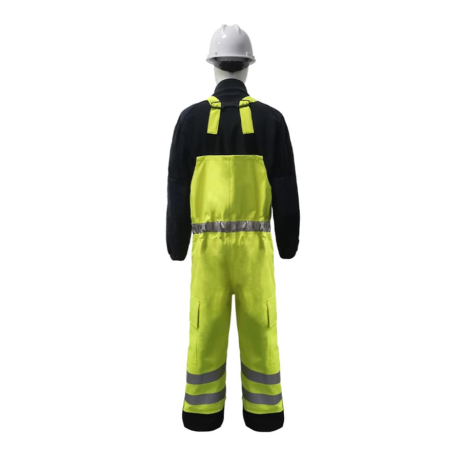 GORE-TEX PYRAD® EXTREME CAT 3 FR/ARC Rated Breathable High Visibility Rainwear Bib Trouser Yellow/Black