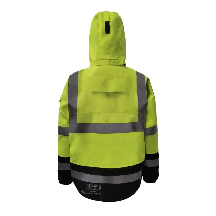 GORE-TEX PYRAD® EXTREME CAT 3 FR/ARC Rated Breathable High Visibility Rainwear Coat Yellow/Black