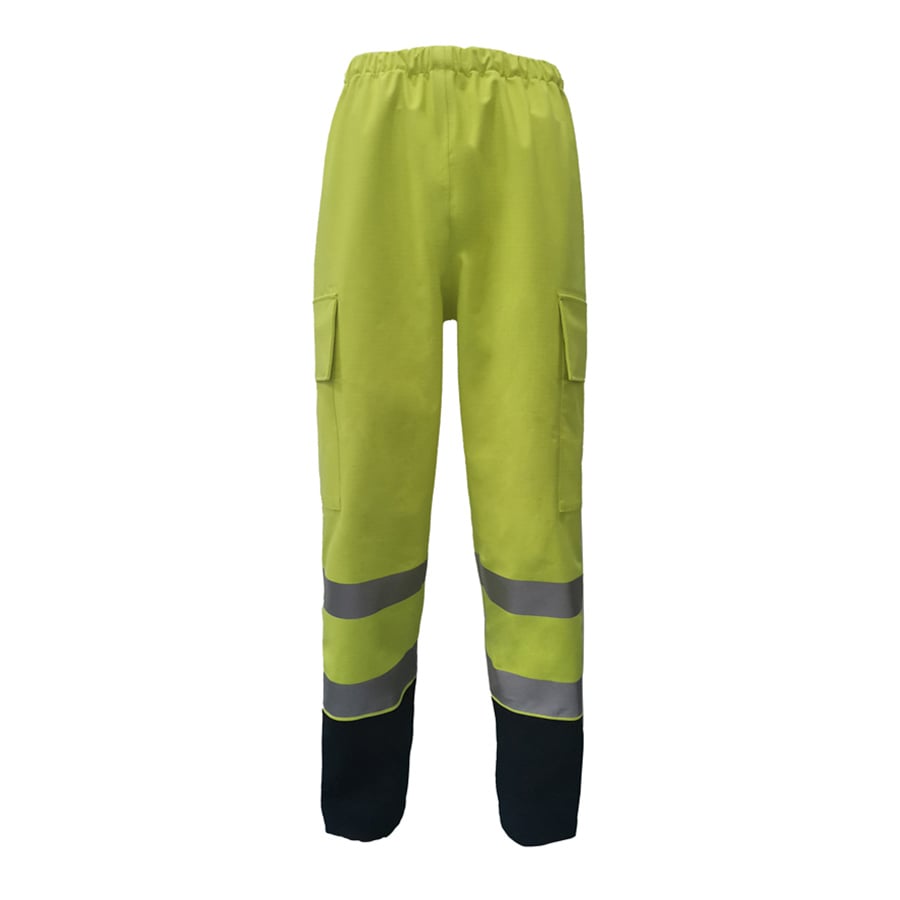 PRO ARC FR/ARC CAT 3 Breathable High Visibility Rainwear Over Ladies Trouser Yellow/Navy