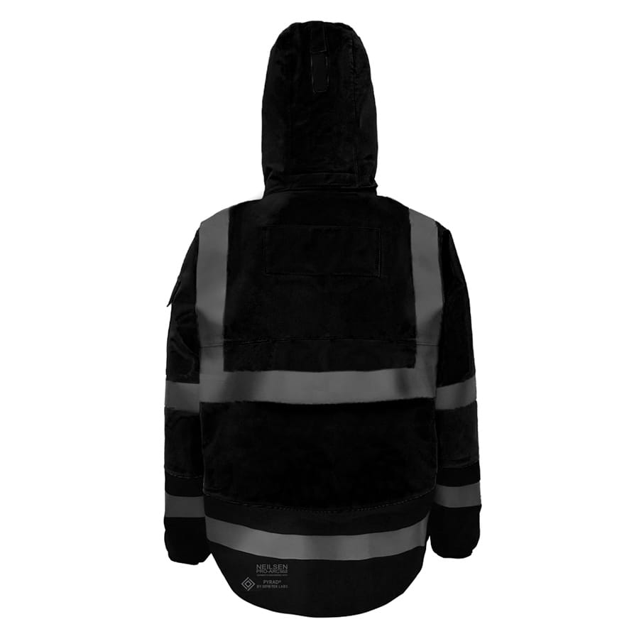 GORE-TEX PYRAD® EXTREME CAT 3 FR/ARC Rated Breathable Rainwear Coat Black