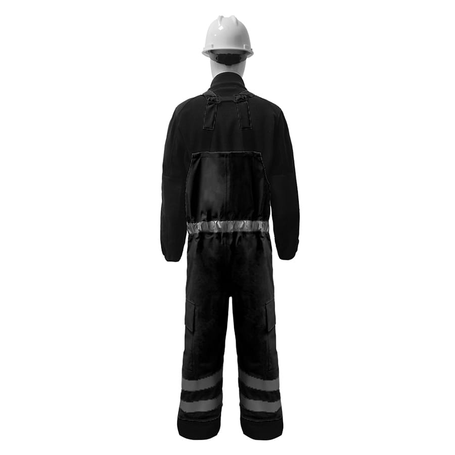 GORE-TEX PYRAD® EXTREME CAT 3 FR/ARC Rated Breathable Rainwear Bib Trouser Black