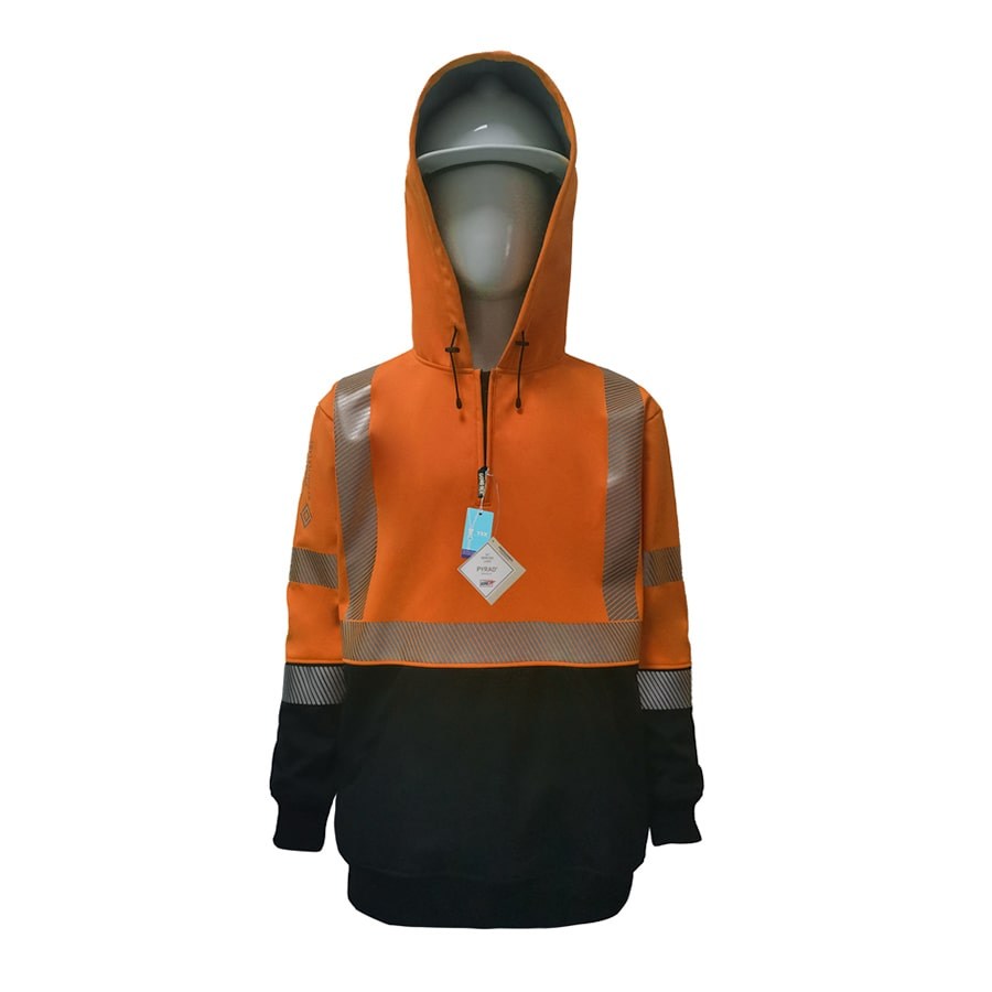 FR-ARC-Rated-Softshell-Fleece-Coat-made-with-PYRAD-WINDSTOPPER-PYFHHZHV-HALF-ZIPPER-ORBLK