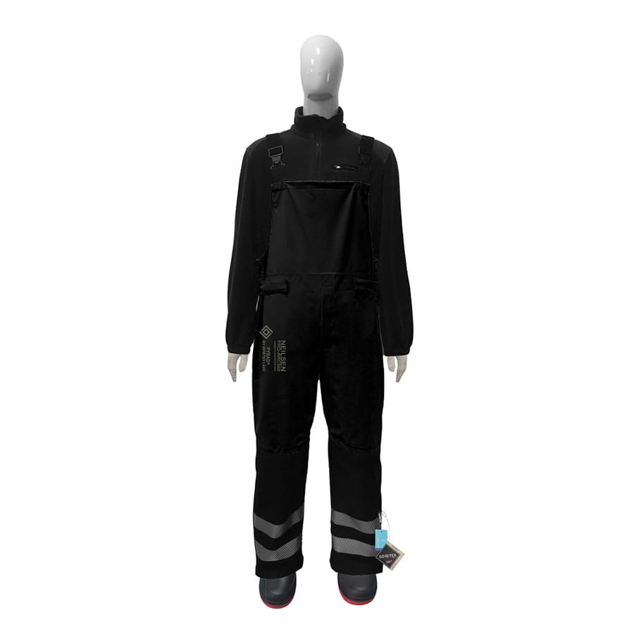 GORE-TEX-PYRAD-4SEASON-CAT-3-FR-ARC-Rated-Breathable-High-Visibility-Rainwear-Bib-Trouser-Black