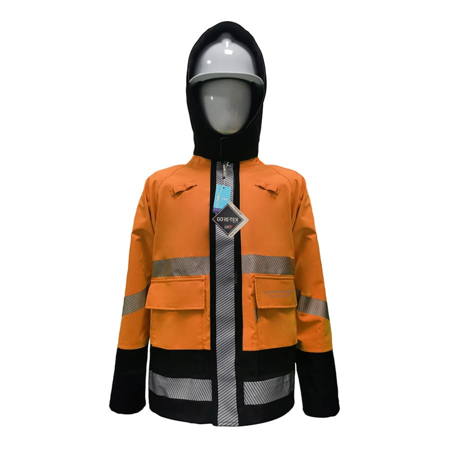GORE-TEX-PYRAD-4SEASON-CAT-3-FR-ARC-Rated-Breathable-High-Visibility-Rainwear-Coat-Orange-Black5