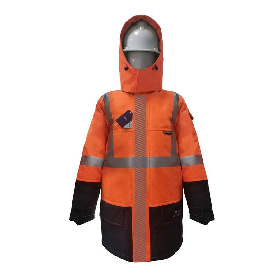 PRO-ARC-FR-ARC-CAT-3-Breathable-High-Visibility-Rainwear-Coat-Orange-Black