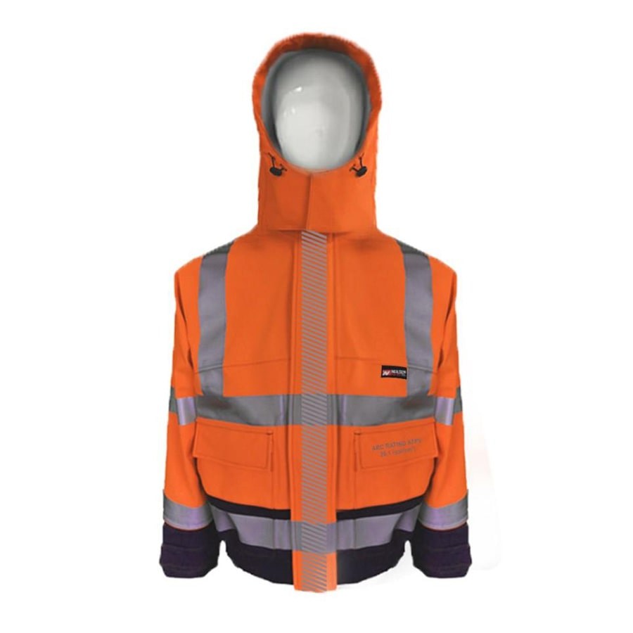 PRO-ARC-FR-ARC-CAT-3-Breathable-High-Visibility-Rainwear-Coat-Orange-Navy3