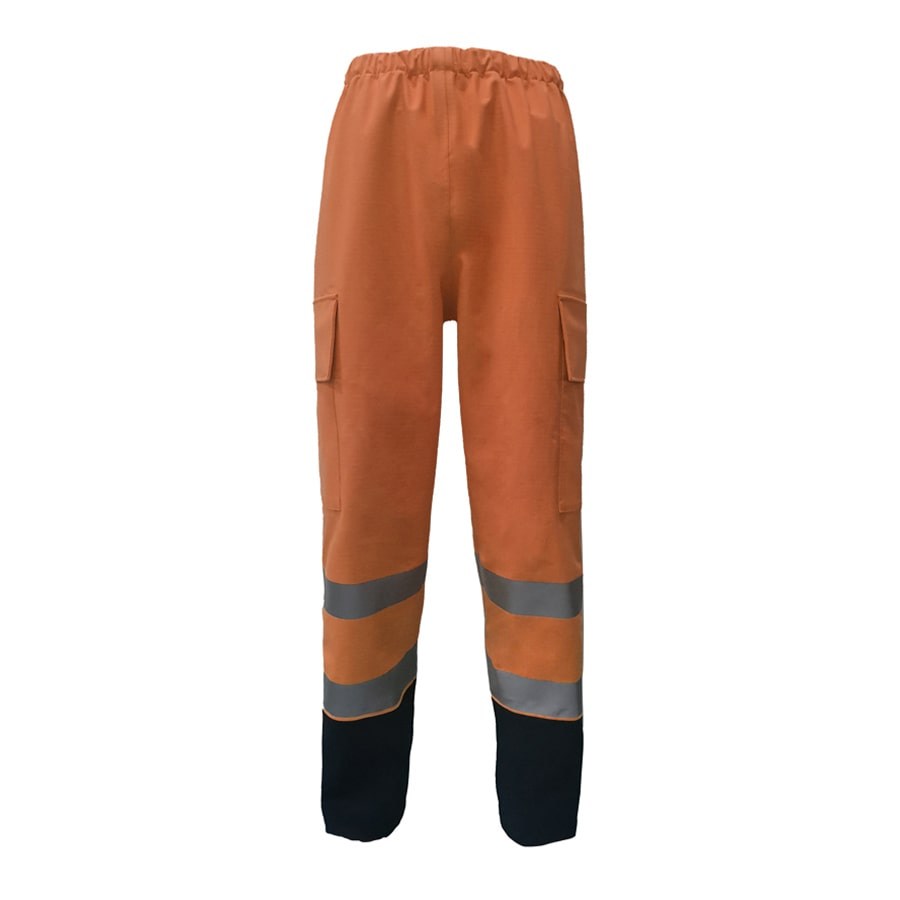 PRO-ARC-FR-ARC-CAT-3-Breathable-High-Visibility-Rainwear-Over-Ladies-Trouser-Orange-Navy