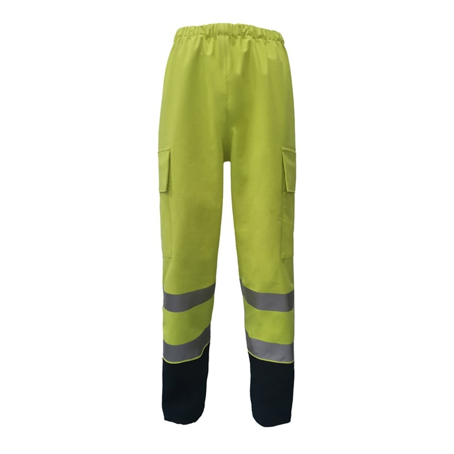 PRO-ARC-FR-ARC-CAT-3-Breathable-High-Visibility-Rainwear-Over-Ladies-Trouser-Yellow-Navy