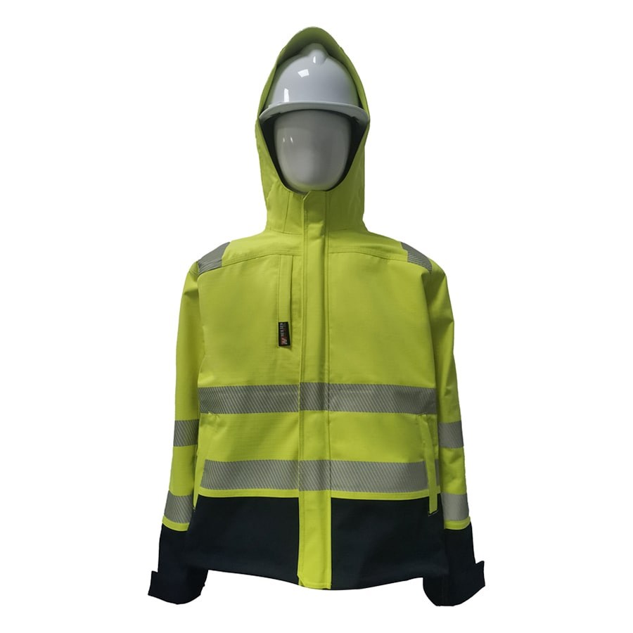 PRO-ARC-FR-ARC-CAT-3-SHUTTLE-JACKET-Breathable-High-Visibility-Rainwear-Coat-Yellow-Navy