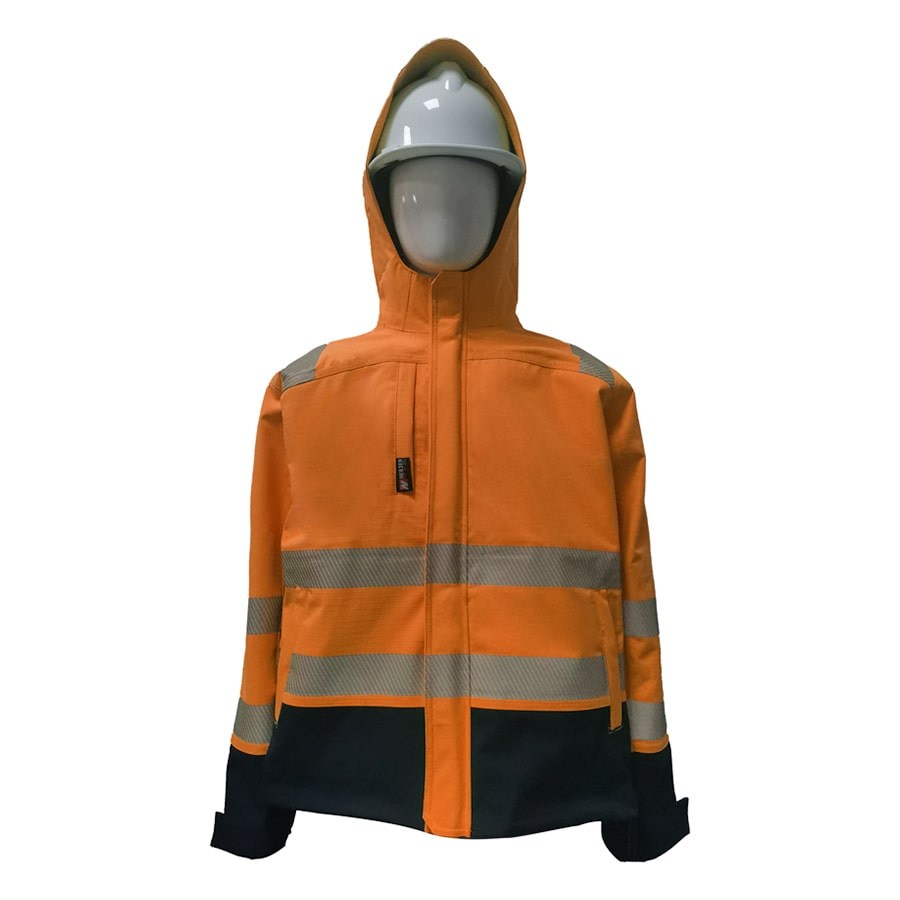 PRO-ARC-FR-ARC-CAT-3-Shuttle-Jacket-Breathable-High-Visibility-Rainwear-Orange-Navy